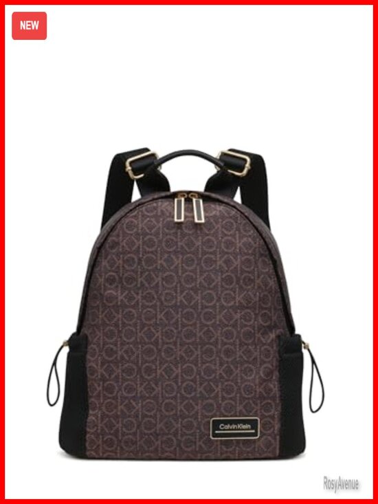 Calvin Klein Organizational Nylon Backpack with Multiple Pockets